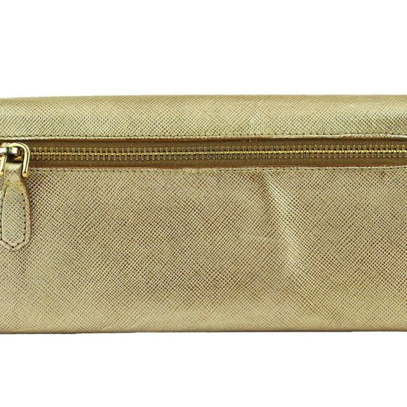 PRADA Long Wallet Logo Safiano Leazer Auth USED G1607 - Picture 7 of 10
